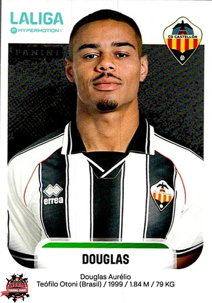 Cromo Trading Card Fútbol-Douglas-CD Castellón-Panini La Liga HypermotionV 2025-2026-113-Basico