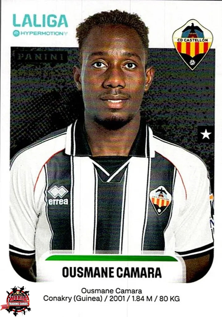 Cromo Trading Card Fútbol-Ousmane Camara-CD Castellón-Panini La Liga HypermotionV 2025-2026-114-Basico