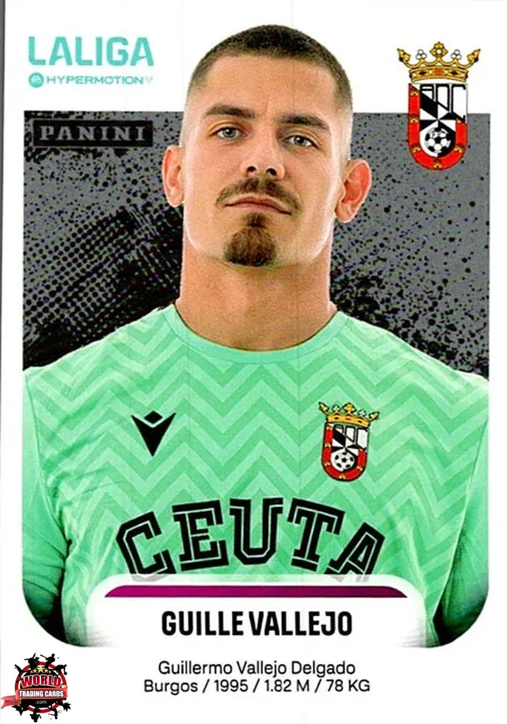 Cromo Trading Card Fútbol-Guille Vallejo-AD Ceuta FC-Panini La Liga HypermotionV 2025-2026-118-Basico