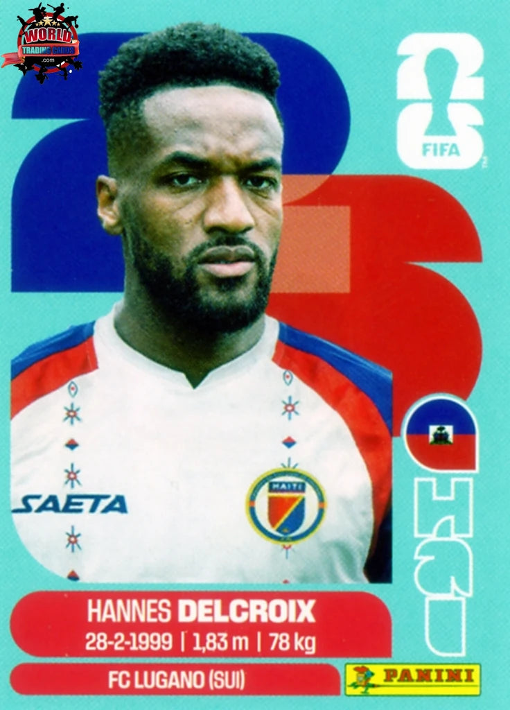 #HAI009 | Panini | Fifa World Cup Stickers | 2026 | Hannes Delcroix | Haiti | Base - International version