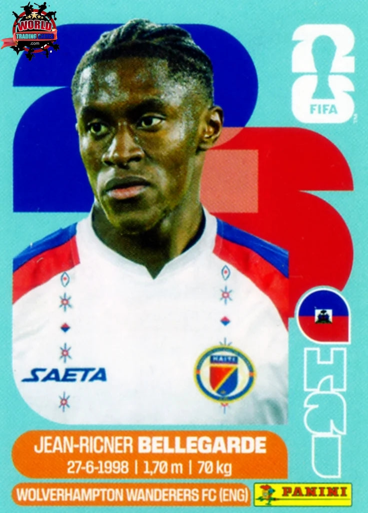 #HAI012 | Panini | Fifa World Cup Stickers | 2026 | Jean-Ricner Bellegarde | Haiti | Base - International version