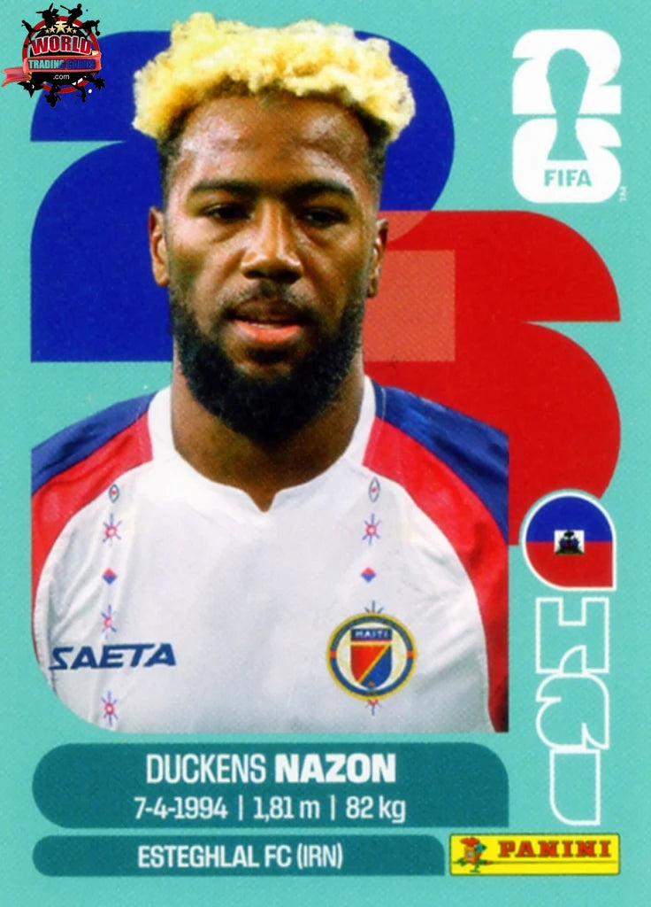 #HAI018 | Panini | Fifa World Cup Stickers | 2026 | Duckens Nazon | Haiti | Base - International version