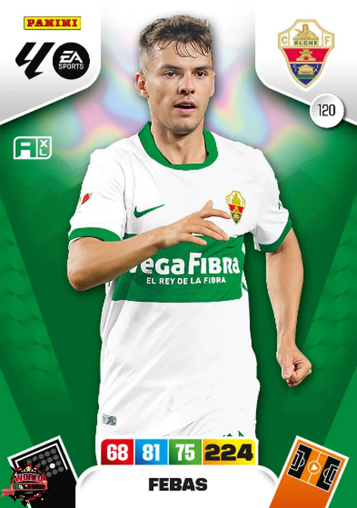 Febas - Elche CF - Panini Adrenalyn XL - 2025-2026 - 120 - Basico