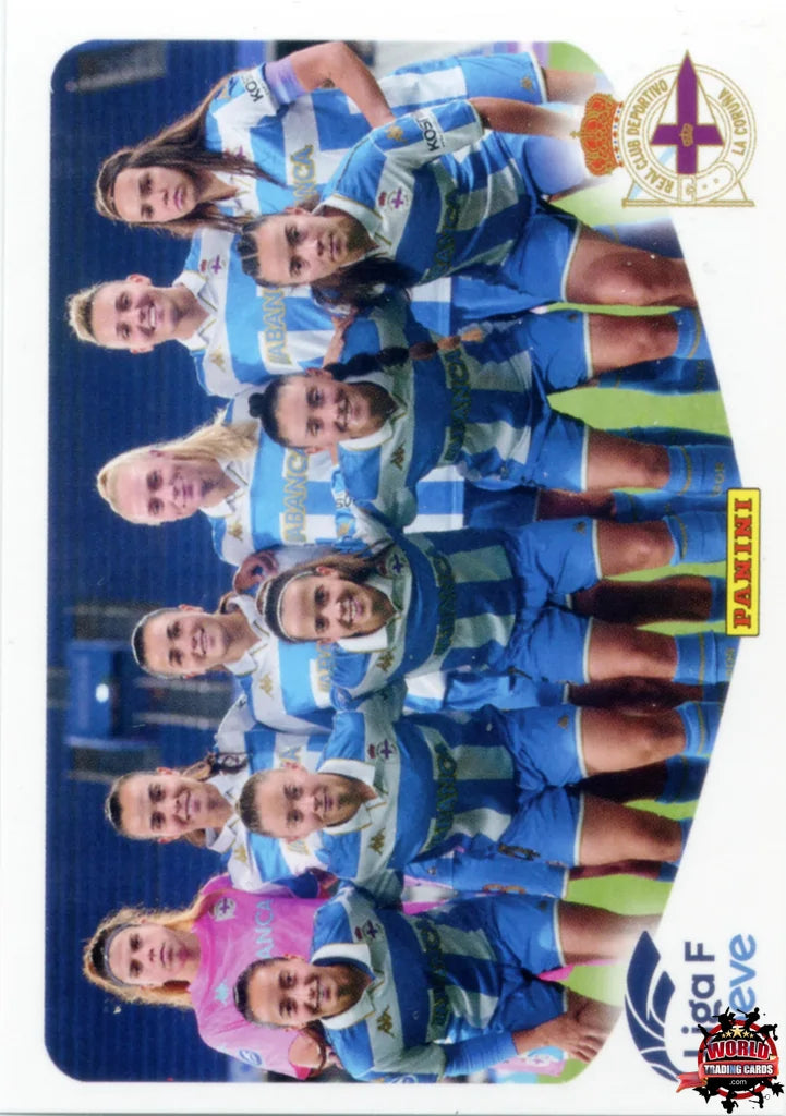 Cromo Trading Card Fútbol-Formación Deportivo Abanca-Deportivo Abanca-Panini Liga F Moeve 2025-2026-123-Basico