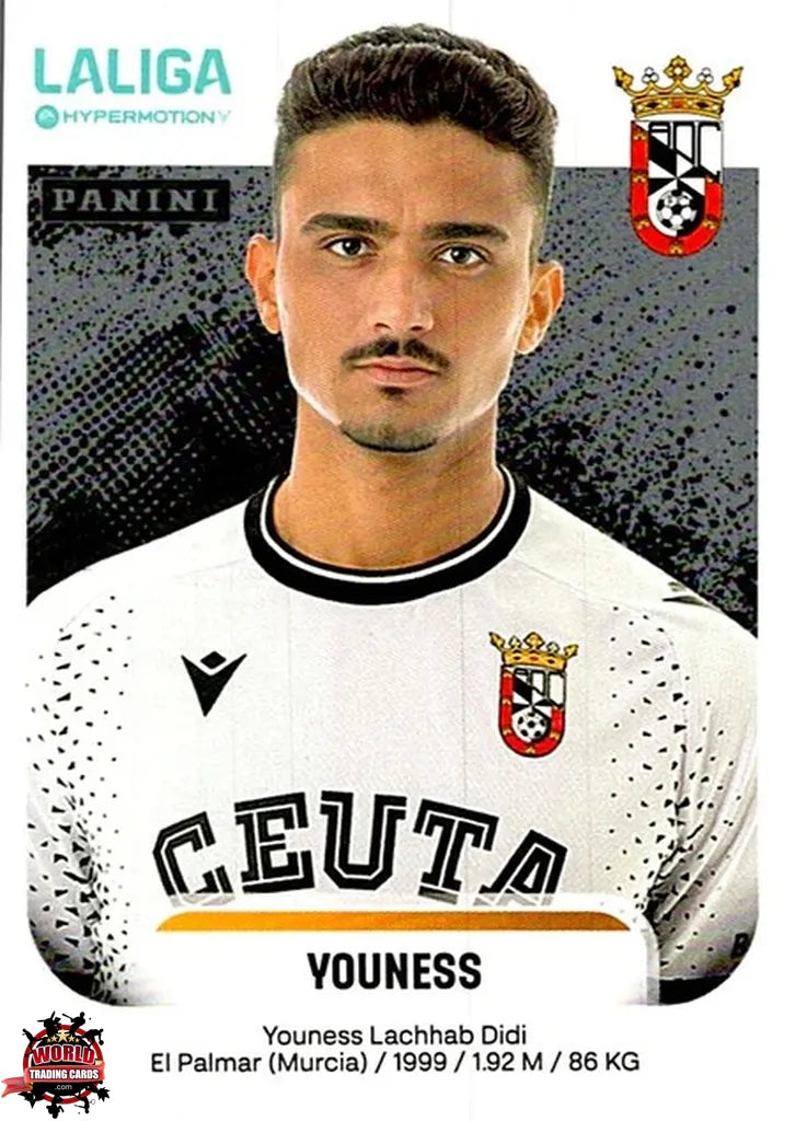 Cromo Trading Card Fútbol-Youness-AD Ceuta FC-Panini La Liga HypermotionV 2025-2026-126-Basico