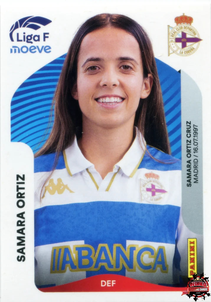 Cromo Trading Card Fútbol-Samara Ortiz-Deportivo Abanca-Panini Liga F Moeve 2025-2026-126-Basico