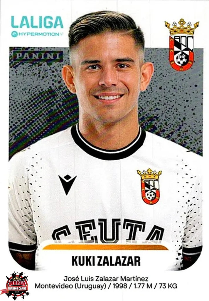Cromo Trading Card Fútbol-Kuki Zalazar-AD Ceuta FC-Panini La Liga HypermotionV 2025-2026-129-Basico