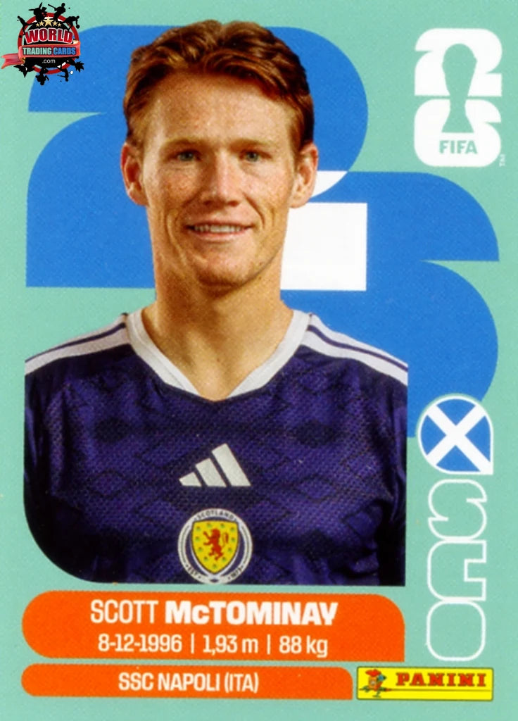 #SCO011 | Panini | Fifa World Cup Stickers | 2026 | Scott McTominay | Scotland | Base - International version