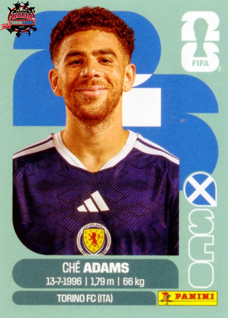 #SCO019 | Panini | Fifa World Cup Stickers | 2026 | Che Adams | Scotland | Base - International version