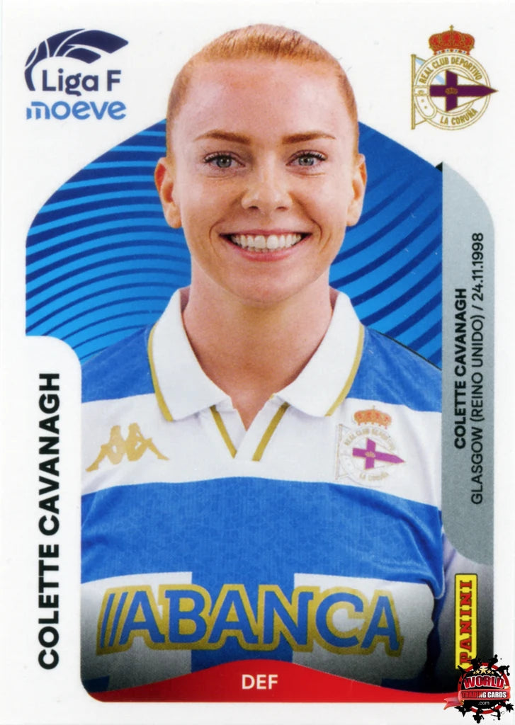 Cromo Trading Card Fútbol-Colette Cavanagh-Deportivo Abanca-Panini Liga F Moeve 2025-2026-131 B -Basico