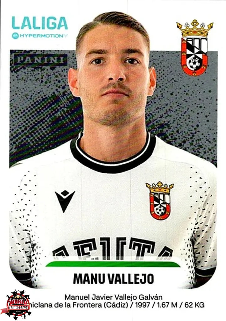 Cromo Trading Card Fútbol-Manu Vallejo-AD Ceuta FC-Panini La Liga HypermotionV 2025-2026-131-Basico