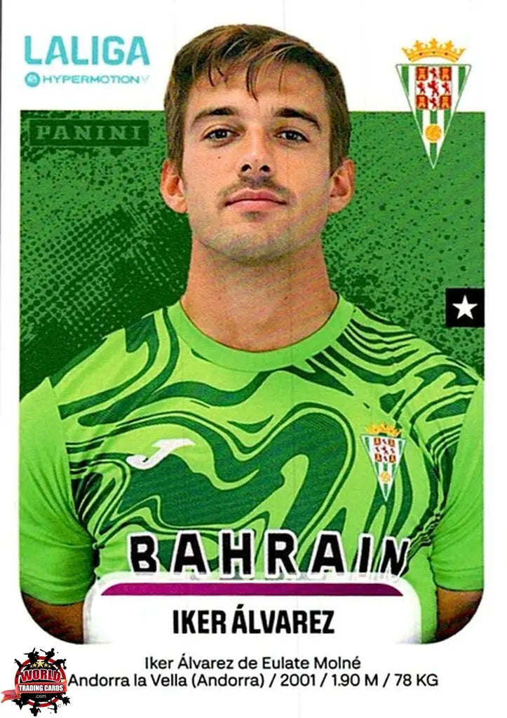 Cromo Trading Card Fútbol-Iker Álvarez-Córdoba CF-Panini La Liga HypermotionV 2025-2026-138-Basico