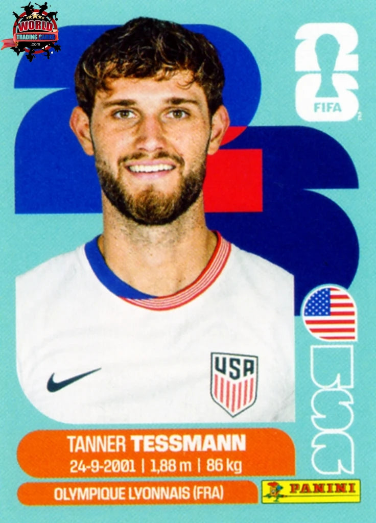 #USA009 | Panini | Fifa World Cup Stickers | 2026 | Tanner Tessmann | USA | Base - International version