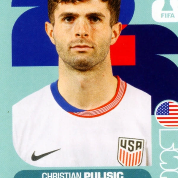 Football Trading Card-Christian Pulisic-USA-Panini Fifa World Cup