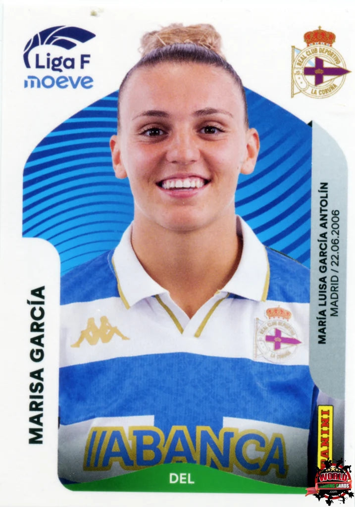 Cromo Trading Card Fútbol-Marisa García-Deportivo Abanca-Panini Liga F Moeve 2025-2026-140-Basico