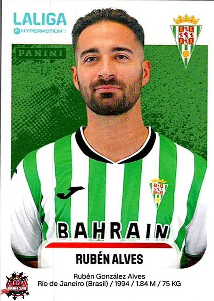 Cromo Trading Card Fútbol-Rubén Alves   -Córdoba CF-Panini La Liga HypermotionV 2025-2026-143-Basico