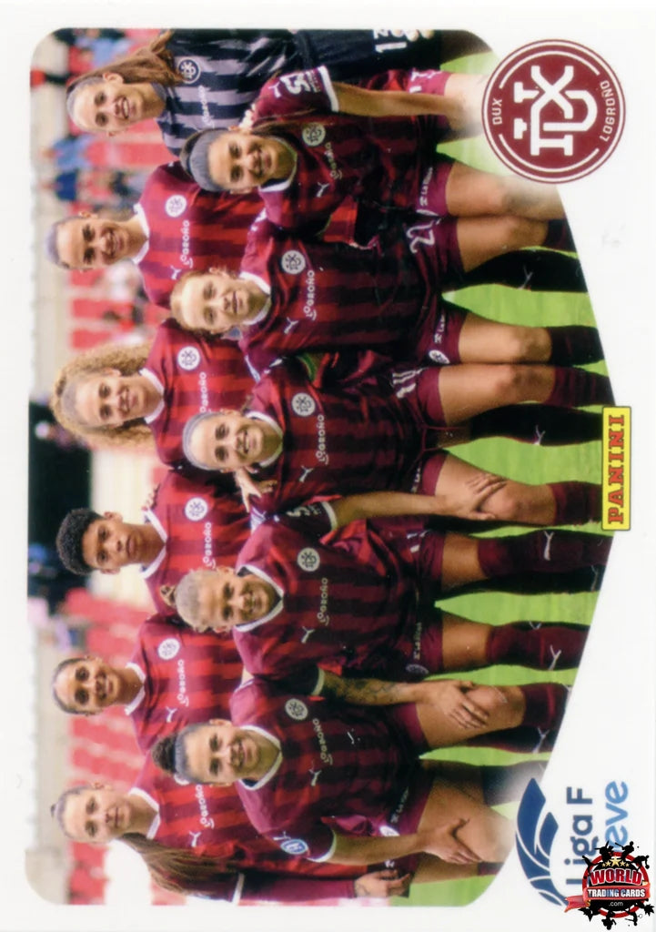 Cromo Trading Card Fútbol-Formación DUX Logroño-DUX Logroño-Panini Liga F Moeve 2025-2026-143-Basico