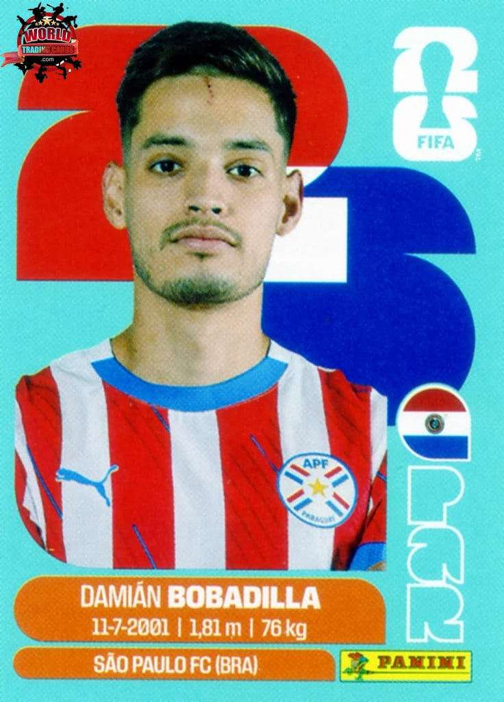 #PAR011 | Panini | Fifa World Cup Stickers | 2026 | Damián Bobadilla | Paraguay | Base - International version
