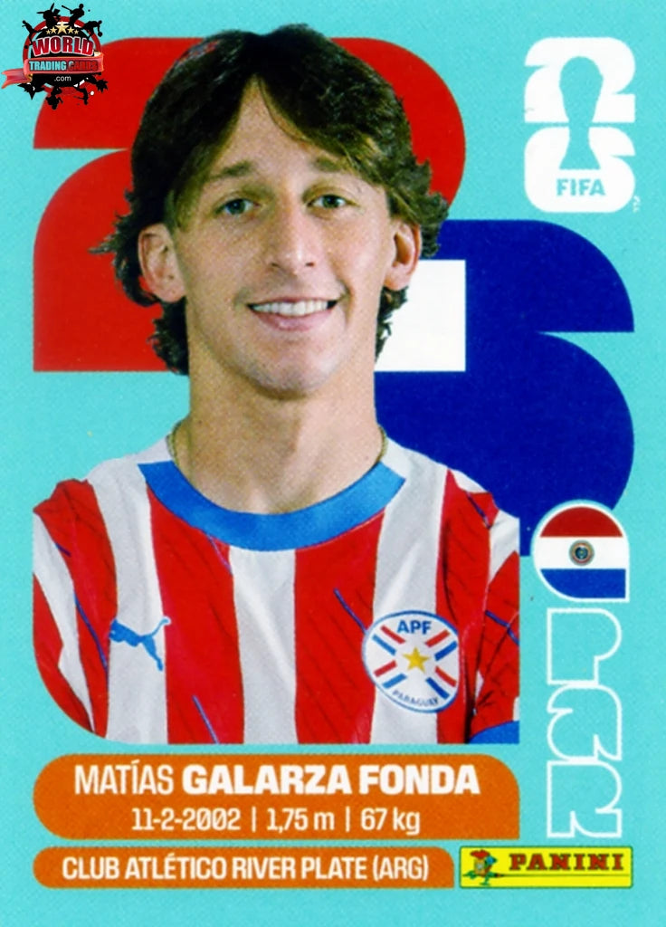 #PAR014 | Panini | Fifa World Cup Stickers | 2026 | Matias Galarza Fonda | Paraguay | Base - International version