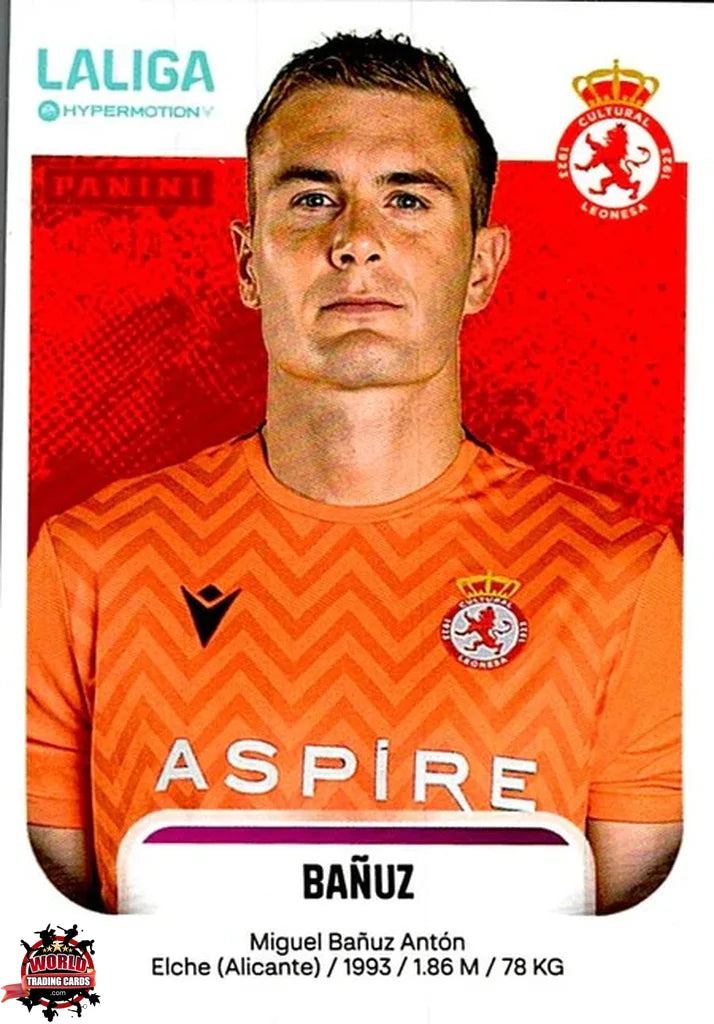 Cromo Trading Card Fútbol-Bañuz-Cultural Leonesa-Panini La Liga HypermotionV 2025-2026-157-Basico