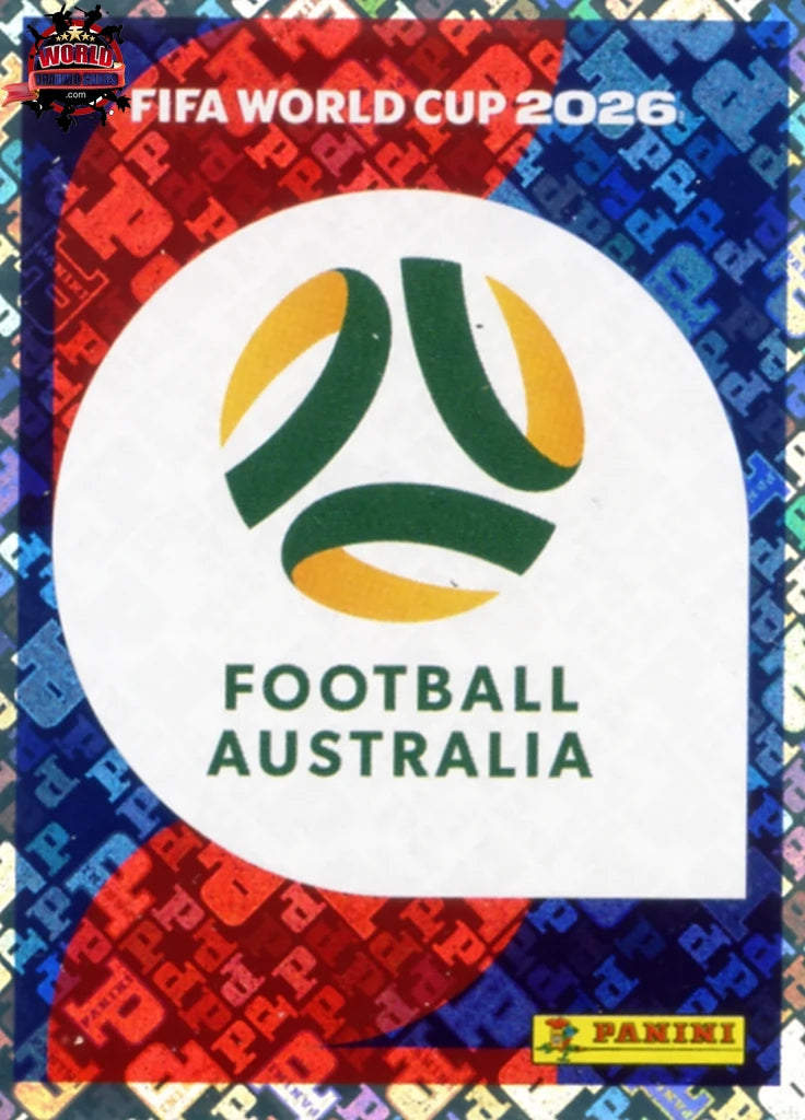 #AUS001 | Panini | Fifa World Cup Stickers | 2026 | Emblem | Australia | Foil - International version