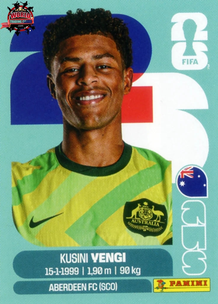 #AUS018 | Panini | Fifa World Cup Stickers | 2026 | Kusini Vengi | Australia | Base - International version