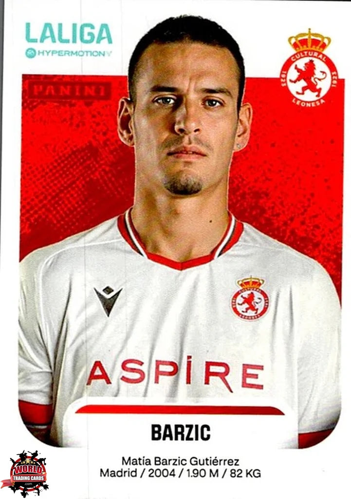 Cromo Trading Card Fútbol-Barzic-Cultural Leonesa-Panini La Liga HypermotionV 2025-2026-161-Basico