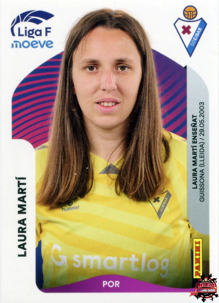 Cromo Trading Card Fútbol-Laura Martí-SD Eibar-Panini Liga F Moeve 2025-2026-165-Basico
