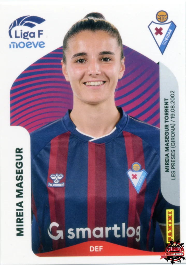 Cromo Trading Card Fútbol-Mireia Masegur-SD Eibar-Panini Liga F Moeve 2025-2026-167-Basico