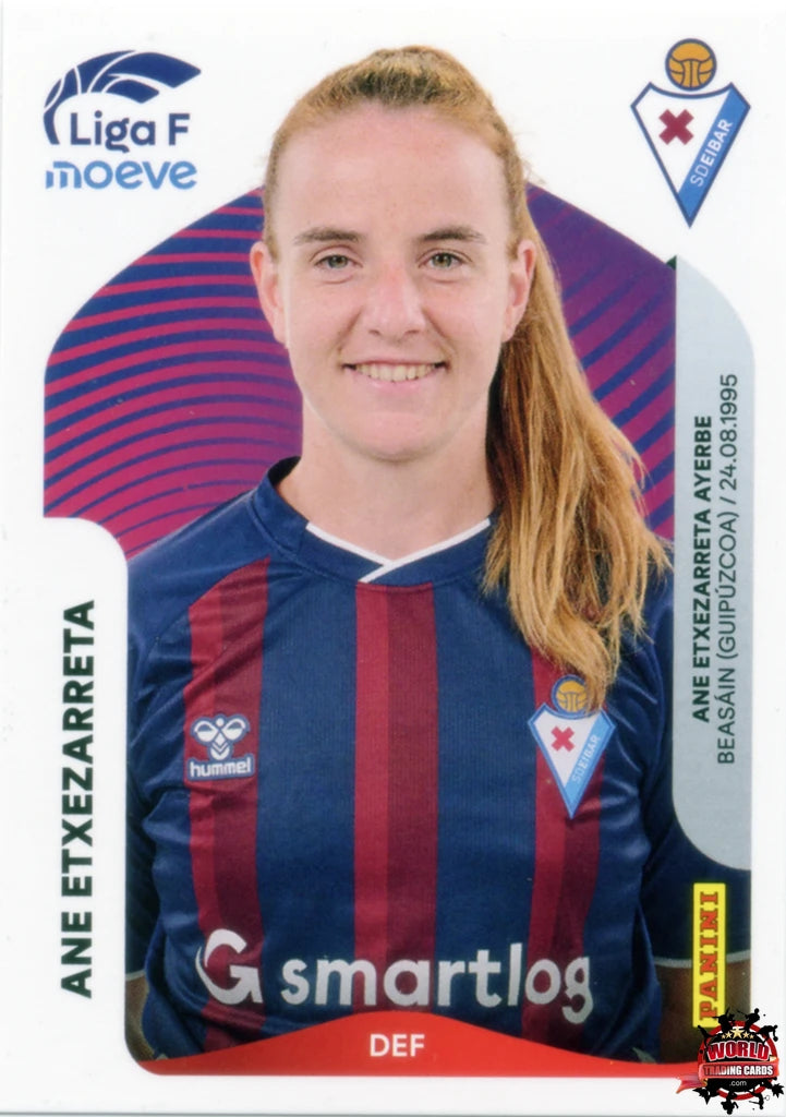 Cromo Trading Card Fútbol-Ane Etxezarreta-SD Eibar-Panini Liga F Moeve 2025-2026-168-Basico