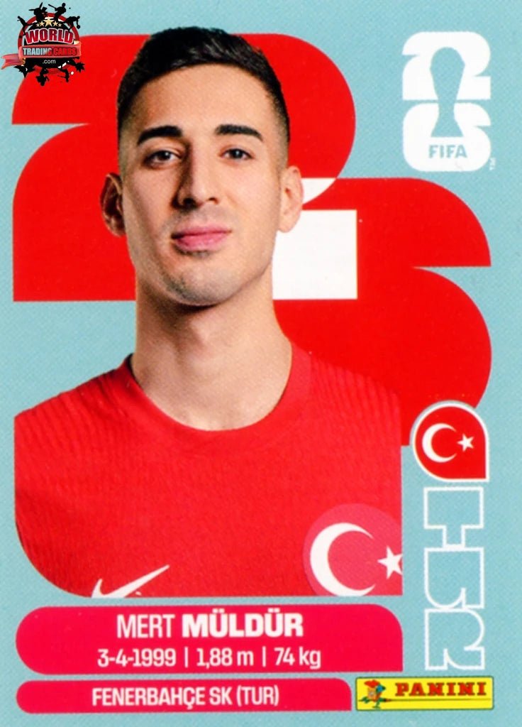 #TUR003 | Panini | Fifa World Cup Stickers | 2026 | Mert Muldur | Türkiye | Base - International version