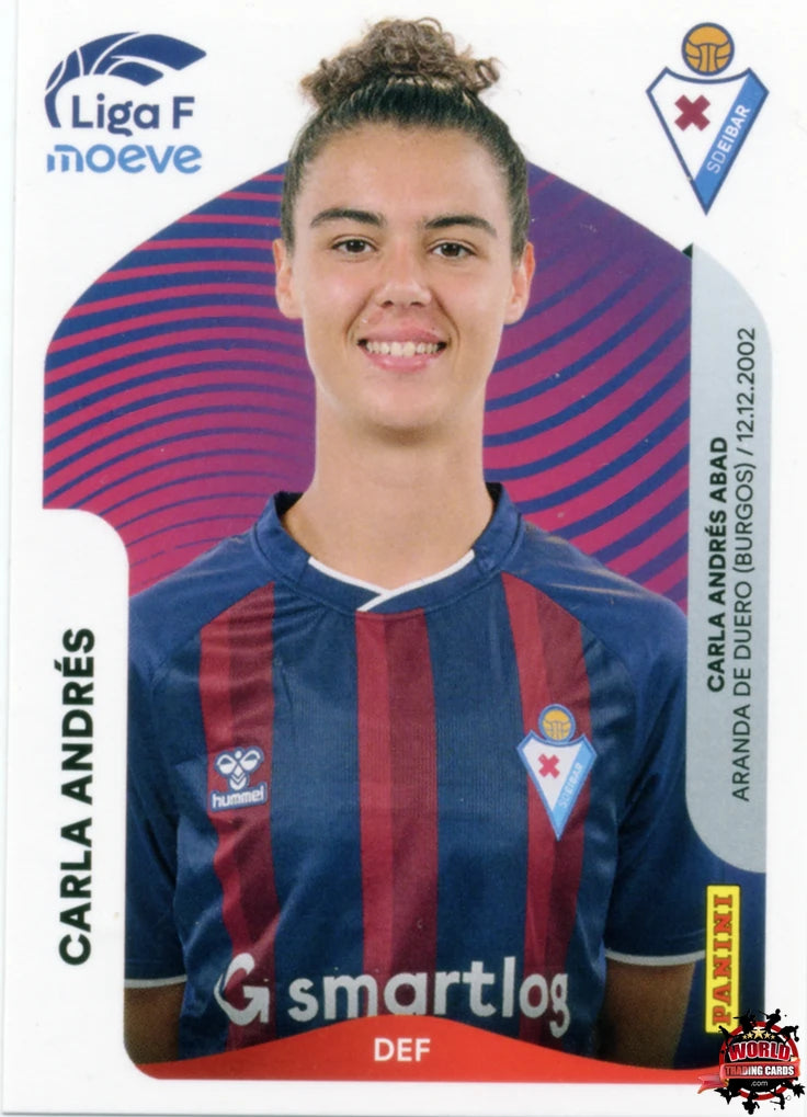 Cromo Trading Card Fútbol-Carla Andrés-SD Eibar-Panini Liga F Moeve 2025-2026-171-Basico