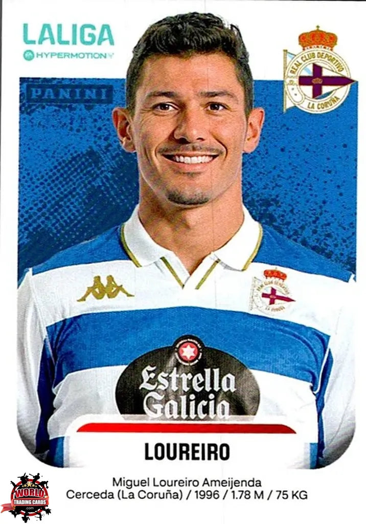 Cromo Trading Card Fútbol-Loureiro-RC Deportivo-Panini La Liga HypermotionV 2025-2026-178-Basico