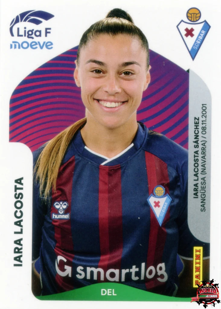 Cromo Trading Card Fútbol-Iara Lacosta-SD Eibar-Panini Liga F Moeve 2025-2026-178-Basico