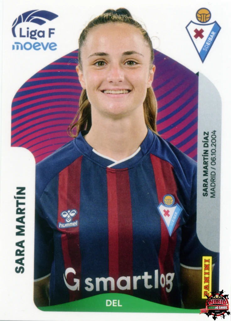 Cromo Trading Card Fútbol-Sara Martín-SD Eibar-Panini Liga F Moeve 2025-2026-179-Basico