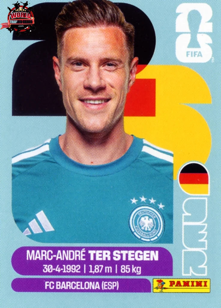 #GER002 | Panini | Fifa World Cup Stickers | 2026 | Marc-André ter Stegen | Germany | Base - International version