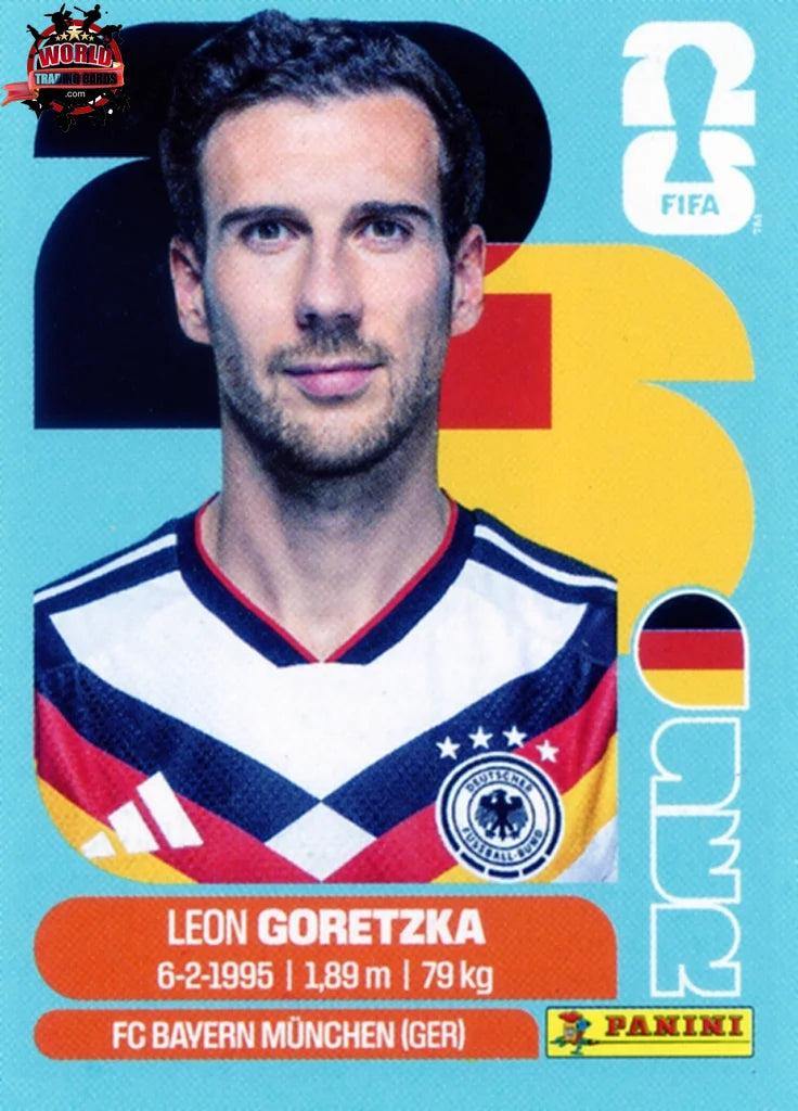#GER014 | Panini | Fifa World Cup Stickers | 2026 | Leon Goretzka | Germany | Base - International version