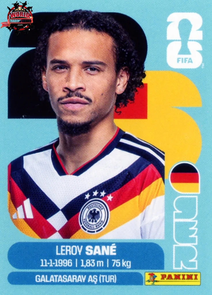 #GER018 | Panini | Fifa World Cup Stickers | 2026 | Leroy Sane | Germany | Base - International version