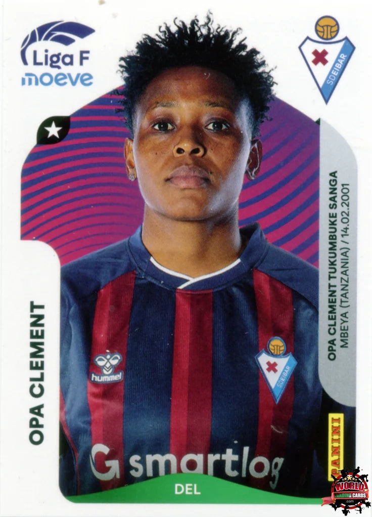 Cromo Trading Card Fútbol-Opa Clement-SD Eibar-Panini Liga F Moeve 2025-2026-181-Basico