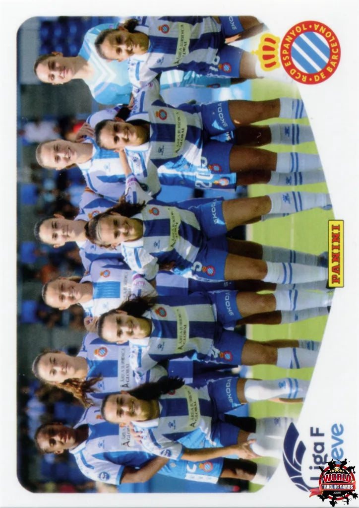 Cromo Trading Card Fútbol-Formación RCD Espanyol-RCD Espanyol-Panini Liga F Moeve 2025-2026-183-Basico