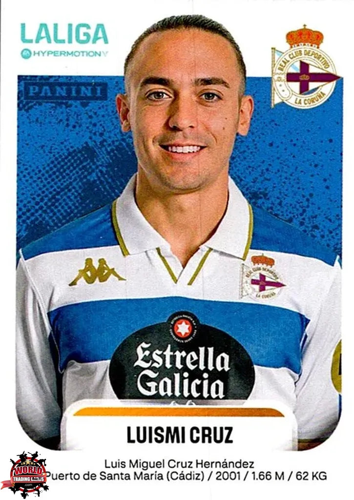 Cromo Trading Card Fútbol-Luismi Cruz-RC Deportivo-Panini La Liga HypermotionV 2025-2026-185-Basico