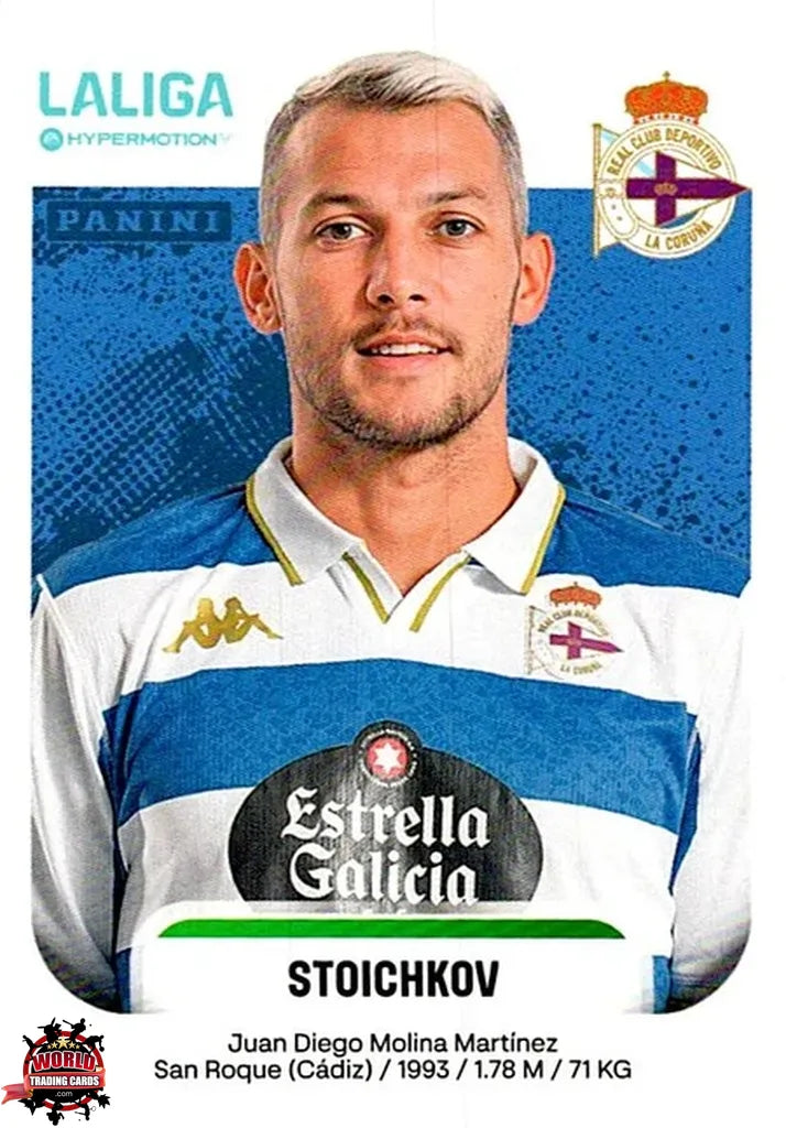 Cromo Trading Card Fútbol-Stoichkov-RC Deportivo-Panini La Liga HypermotionV 2025-2026-189B-Basico