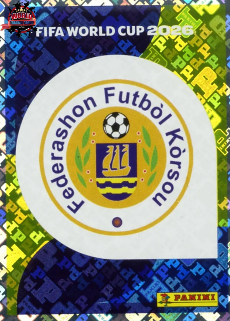 #CUW001 | Panini | Fifa World Cup Stickers | 2026 | Emblem | Curaçao | Foil - International version
