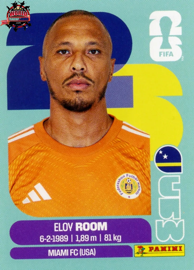 #CUW002 | Panini | Fifa World Cup Stickers | 2026 | Eloy Room | Curaçao | Base - International version