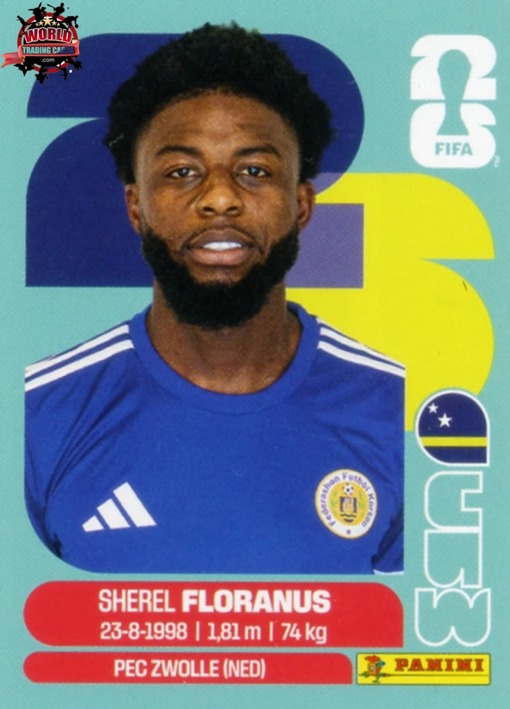 #CUW004 | Panini | Fifa World Cup Stickers | 2026 | Sherel Floranus | Curaçao | Base - International version