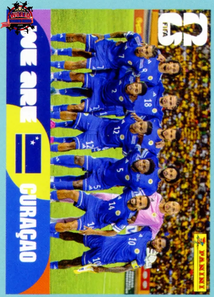 #CUW013 | Panini | Fifa World Cup Stickers | 2026 | Team Photo | Curaçao | Base - International version
