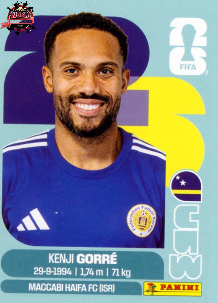 #CUW015 | Panini | Fifa World Cup Stickers | 2026 | Kenji Gorre | Curaçao | Base - International version