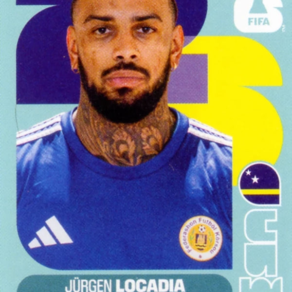Football Trading Card-Jurgen Locadia-Curaçao-Panini Fifa World Cup