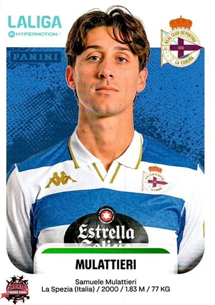 Cromo Trading Card Fútbol-Mulattieri-RC Deportivo-Panini La Liga HypermotionV 2025-2026-190-Basico
