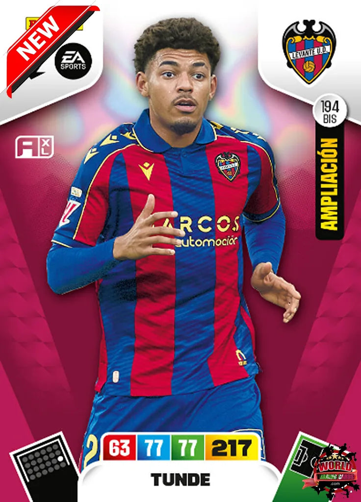 #194 Bis | Panini | Adrenalyn XL | La Liga | 2025-2026 | Tunde | Levante UD | Update